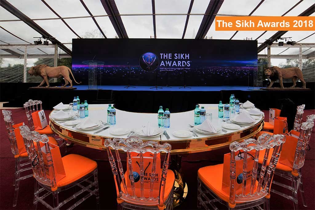 Group photo of Sikh Awards attendees